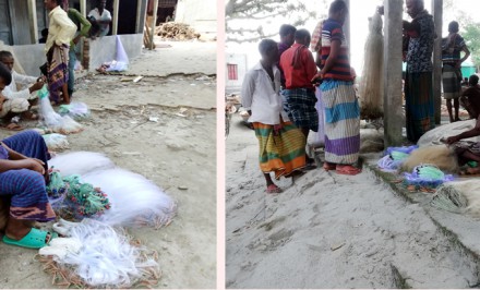 শাহজাদপুর কৈজুরী হাটে ইজারাদারের সম্মতিতেই নিষিদ্ধ কারেন্ট জালের জমজমাট ব্যবসা