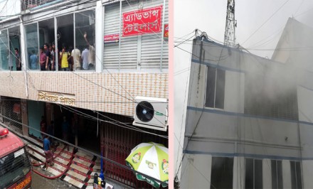 শাহজাদপুরে সিরাজপ্লাজায় ভয়াবহ অগ্নিকান্ড