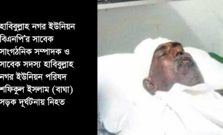 হাবিবুল্লাহ নগর ইউনিয়ন পরিষদ এর সাবেক মেম্বার শফিকুল ইসলাম বাঘা’র ইন্তেকাল