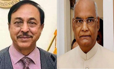 বাংলাদেশের রাষ্ট্রপতির ভাইয়ের মৃত্যুতে ভারতের রাষ্ট্রপতির শোক