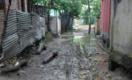 গাঁড়াদহ ইউনিয়নে অতি গুরুত্বপূর্ণ রাস্তাটির বেহাল অবস্থা