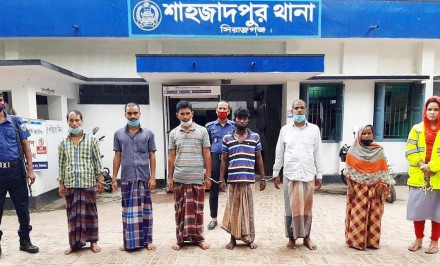 শাহজাদপুরে ২ হত্যা মামলায় ৬ আসামী গ্রেফতার