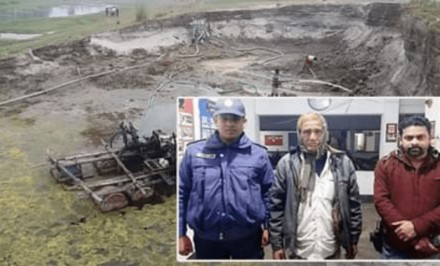 হুরাসাগর নদীতে বালু উত্তোলনের দায়ে ভ্রাম্যমান আদালতে ড্রেজার মালিকের অর্থদন্ড