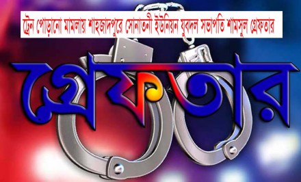 শাহজাদপুরে সোনাতনী ইউনিয়ন যুবদল সভাপতি গ্রেফতার