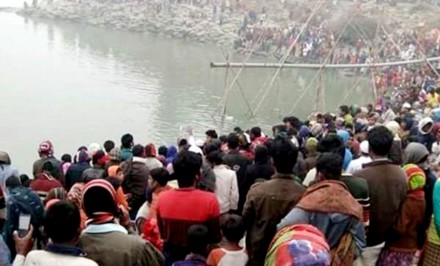 শাহজাদপুরে যমুনা নদীর ৬৫ ফুট গভীর  থেকে কলেজ ছাত্রের লাশ উদ্ধার