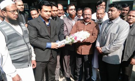 শাহজাদপুরে ইউএনও আলীমুন রাজীবের যোগদান