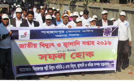 শাহজাদপুরে জাতীয় বিদ্যুত ও জ্বালানী সপ্তাহ পালিত