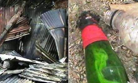 রায়গঞ্জে শিক্ষকের বাড়িতে পেট্রলবোমা হামলা