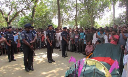 সলঙ্গায় বীর মুক্তিযোদ্ধা সন্তোষ কুমার মন্ডলকে রাষ্ট্রীয় মর্যাদা প্রদান