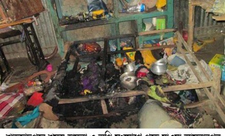 শাহজাদপুরে সশস্ত্র হামলাঃ ৩ বাড়িতে ভাংচুর লুটপাট ও অগ্নি সংযোগ