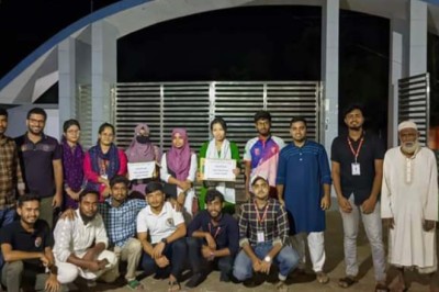 বন্যা দুর্গতদের জন্য রবি শিক্ষার্থীদের দেড় লাখ টাকা সংগ্রহ